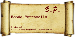 Banda Petronella névjegykártya